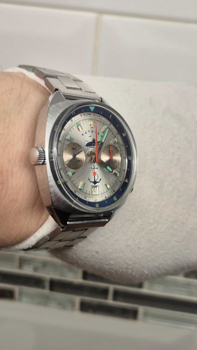 Sprawny zegarek *Poljot* Chronograf 3133 kapitan / капитан