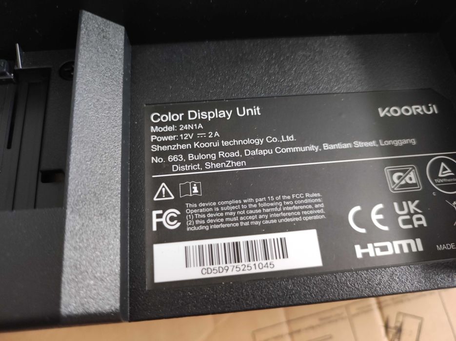 Monitor Koorui 24N1A 24" cale 75Hz, VA, Full HD, HDMI, VGA, MSI