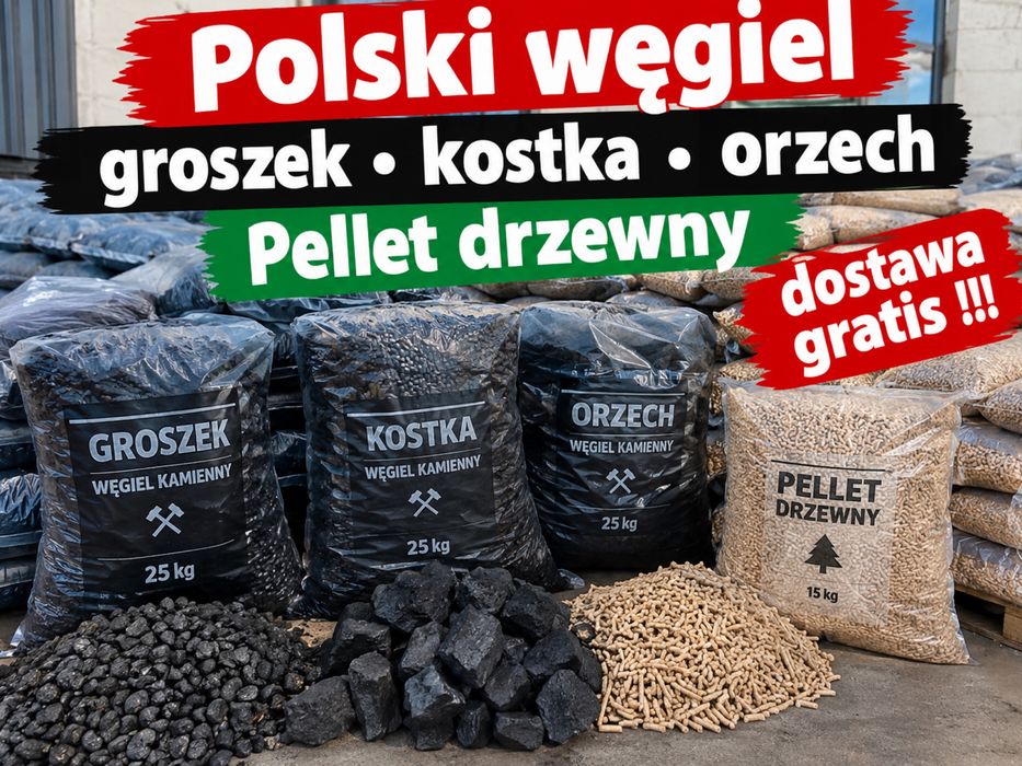 Groszek 27Mj/kg Węgiel polskie kopalnie Pellet żyrardów