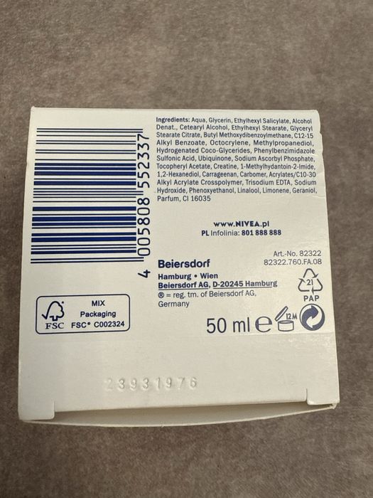 NIVEA Q10 Energy krem na dzień SPF15 50 ml – nowy