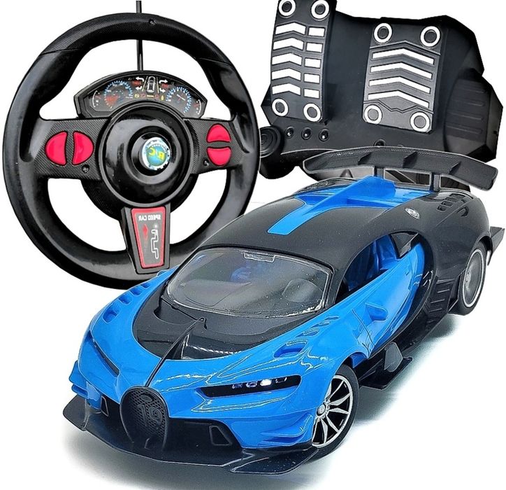 Samochód Rc Zdalnie Sterowany Auto Kierownica Pedały Bugatti
