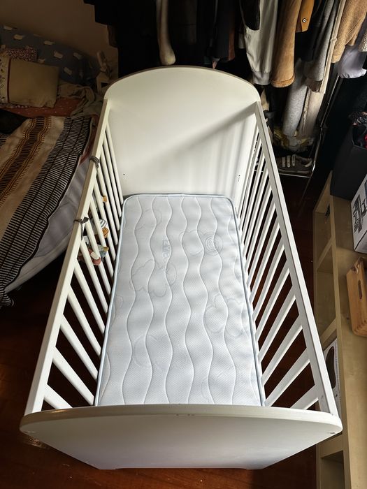 Berço IKEA Gonatt + colchão ortopédico ZIPPY  60x120