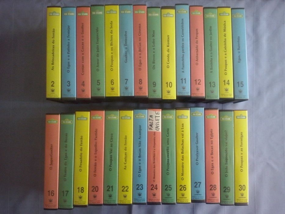colecção, cassete video vhs, A rua sésamo.