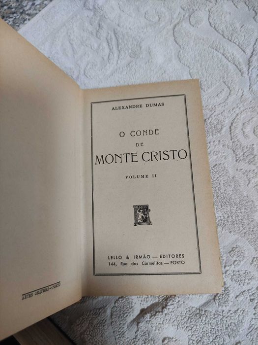 Conde de Monte Cristo de Alexandre Dumas, Livraria Lello