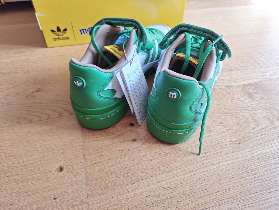 Męskie buty adidasy trampki forum low adidas m&ms zielone skóra 44 2/3
