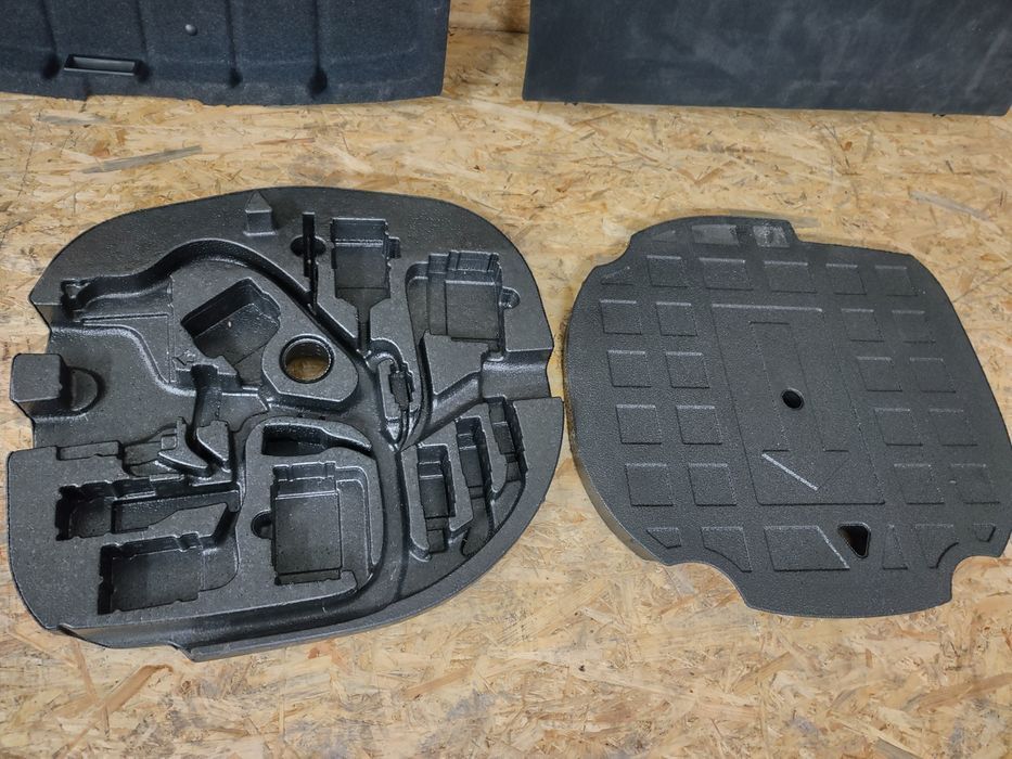 Tampa roda suplente Mala Tapete suporte módulos Bmw Serie 5 E61 Lci