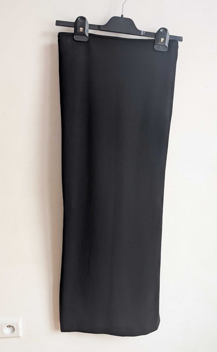 Strenesse (Gabriele Strehle) XS czarna spódnica maxi, minimalistyczna