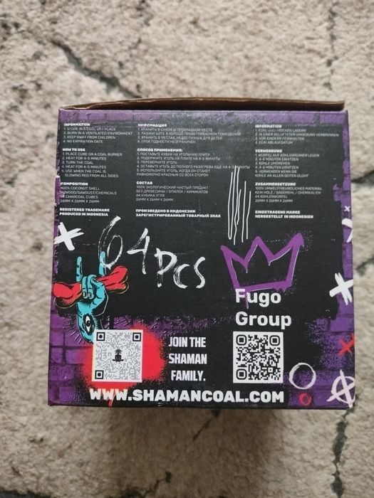 Węgiel do fajki wodnej Shaman