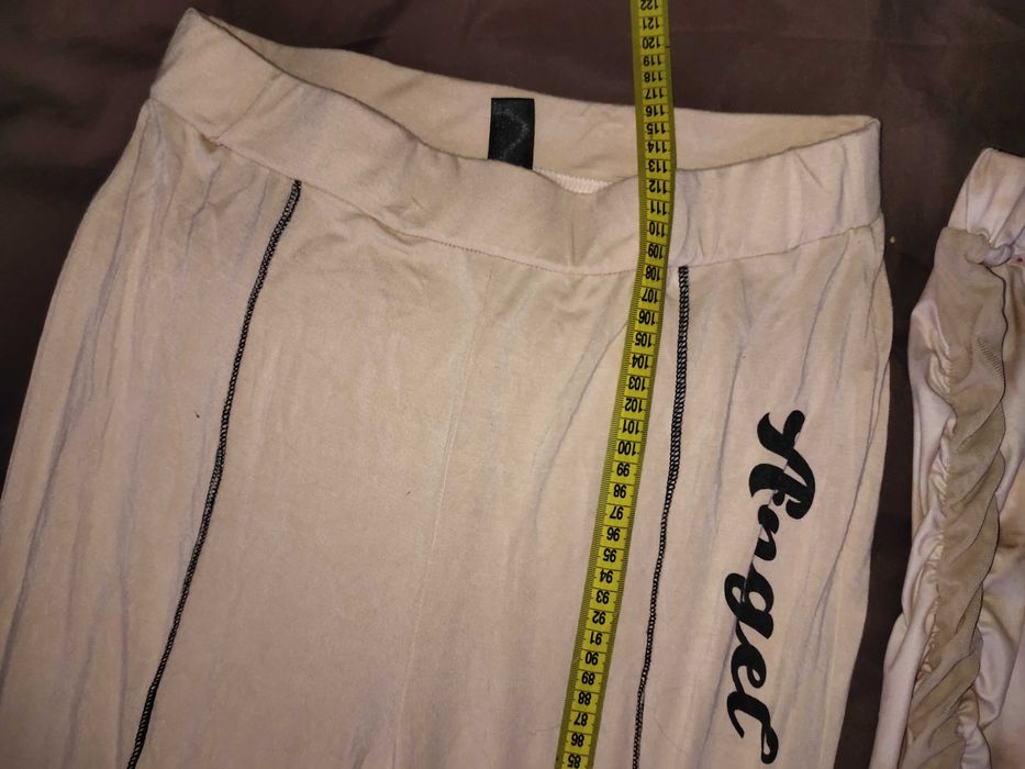 Брюки, штаны трикотажные, бежевые, одним лотом