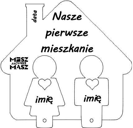 Domek na klucze, parapetówka, para, breloki #MiszMówiszMasz