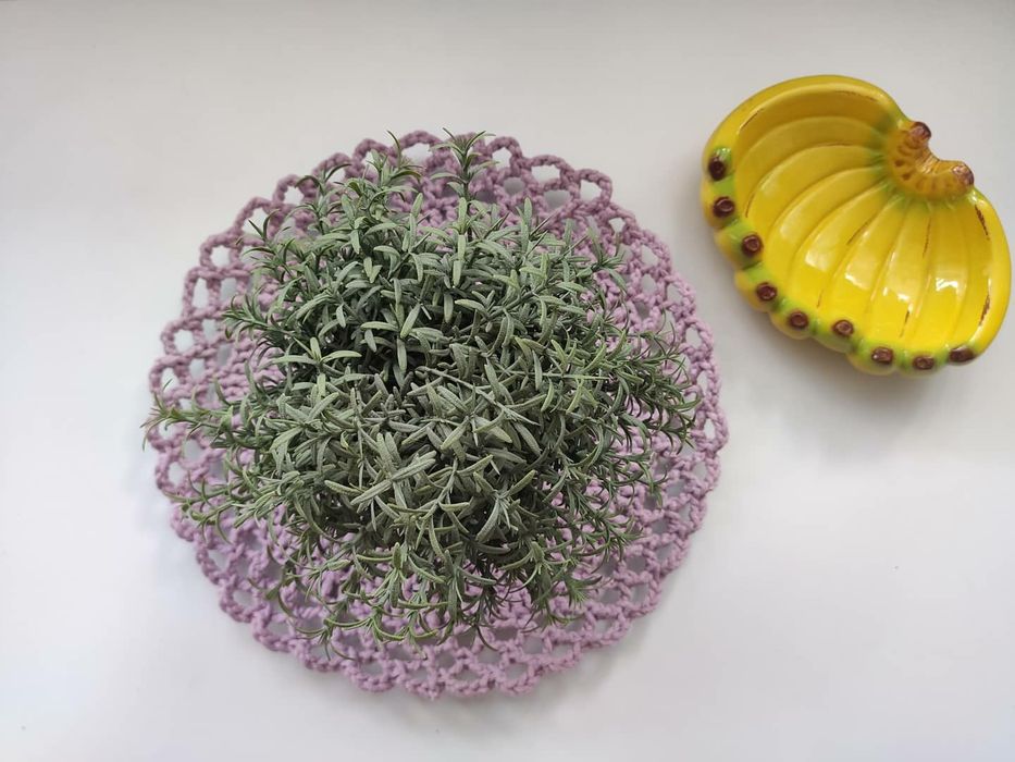 Podkładka na stół ze sznurka bawełnianego HANDMADE