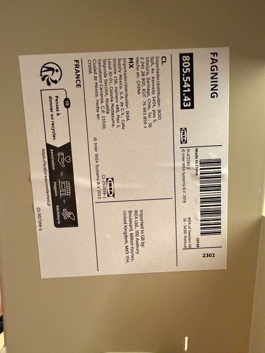 ikea fagning organizer beżowy