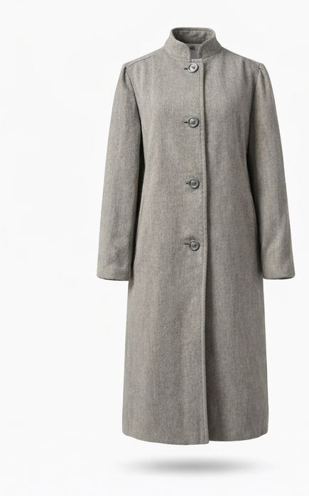 Wełniany zimowy długi płaszcz damski r.40      W.L.L.