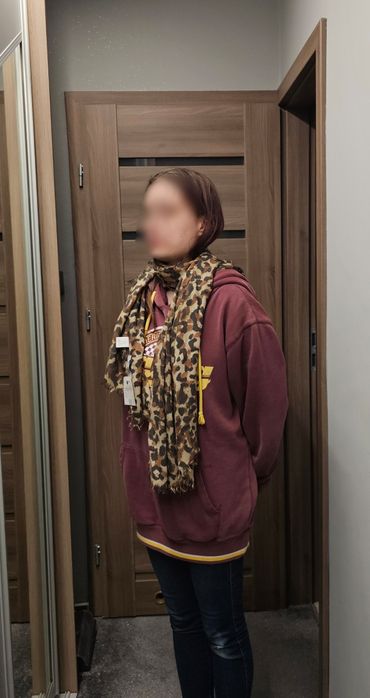 Chusta/ szalik w panterkę