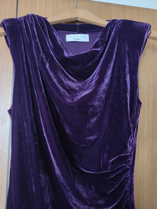 Vestido de cerimónia em veludo novo