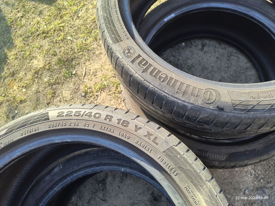 Opony letnie Continental 225/40 R18