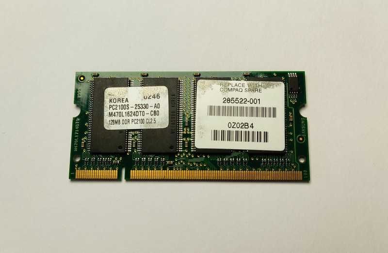 Memória RAM 128mb DDR PC2100 cl2.5 korea  - Envio GRÁTIS
