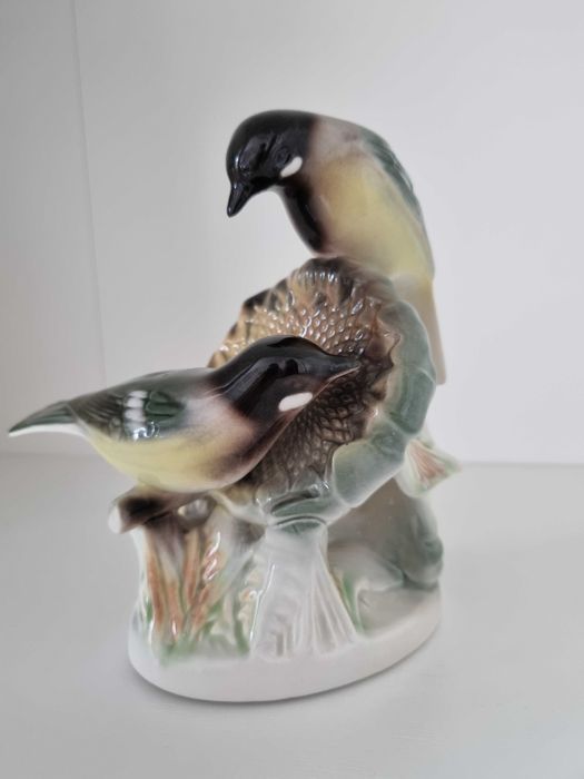 Piękna Stara Figurka Ptaków