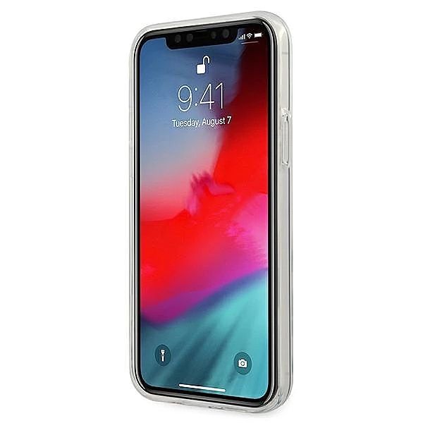 Etui Guess 4G 3D Pattern Collection na iPhone 12 Pro Max - niebiesko-r