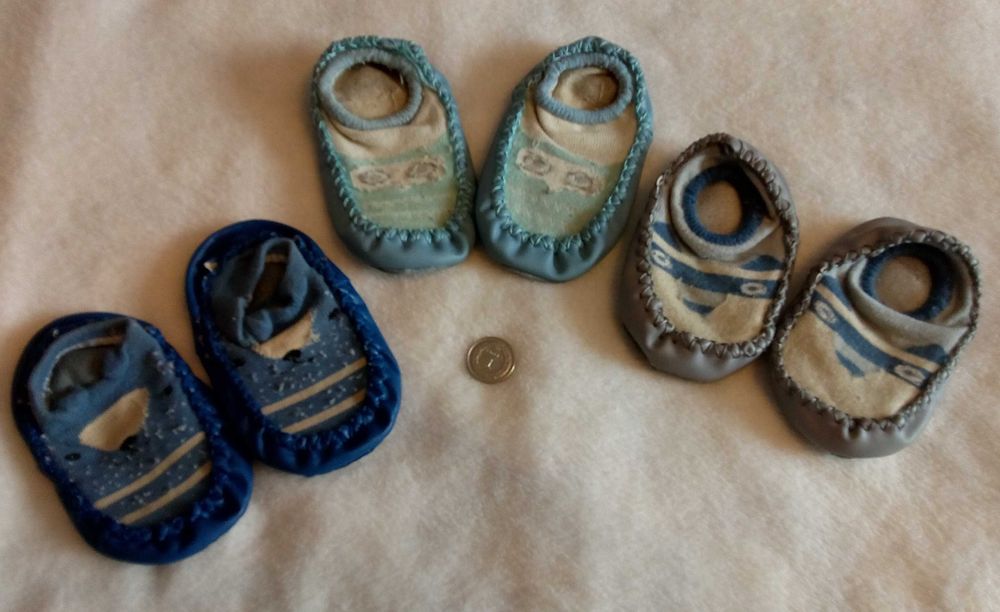 Papucie kapcie, 3 pary, 12,5 cm - 13,5 cm (Obuwie)