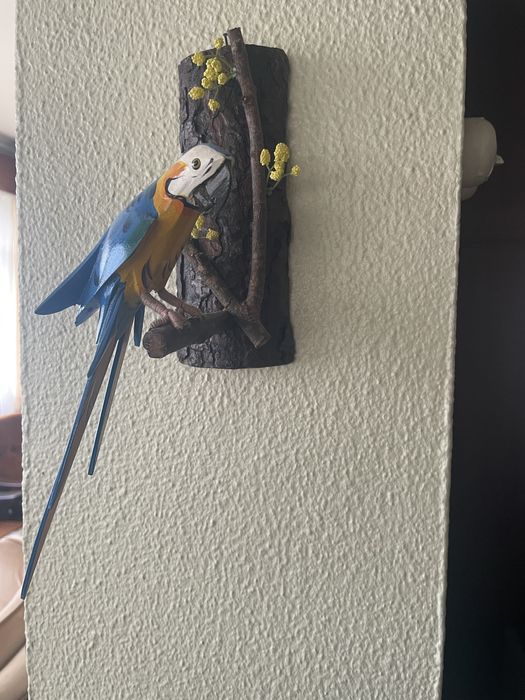 Arara de parede em madeira