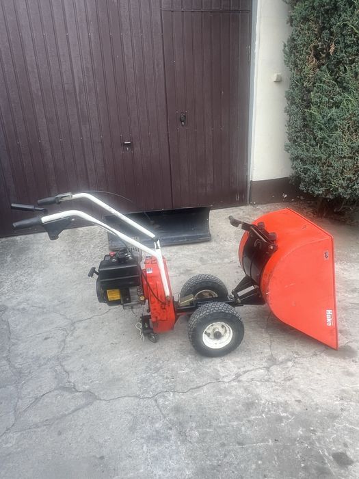 taczka spalinowa z silnikiem kawasaki + pług do śniegu