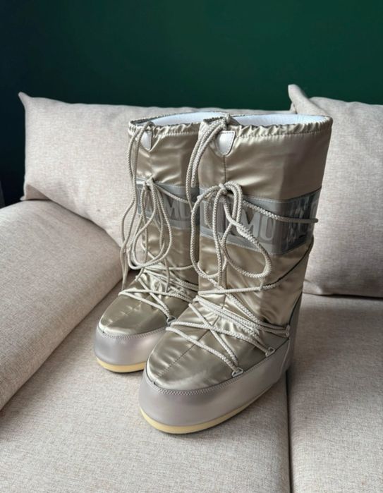 Moon Boot iicon glow platinum 39-41 nowe