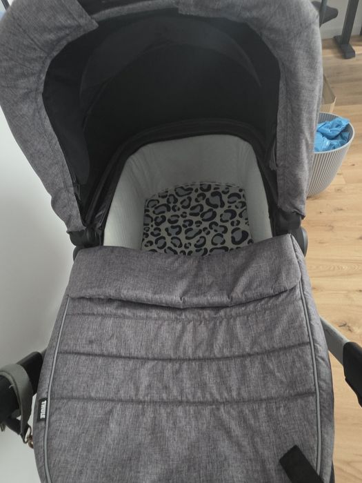 Thule Sleek 3 w 1 + akcesoria + adapter - stan bardzo dobry