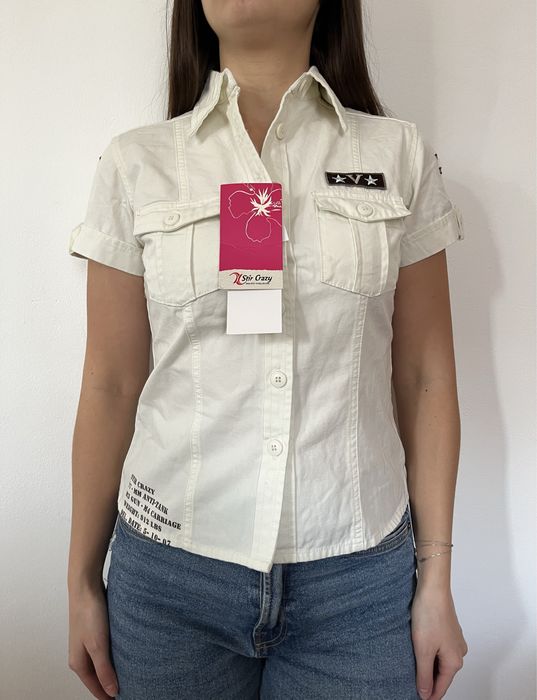 Biała koszula damska Stir Crazy rozmiar S