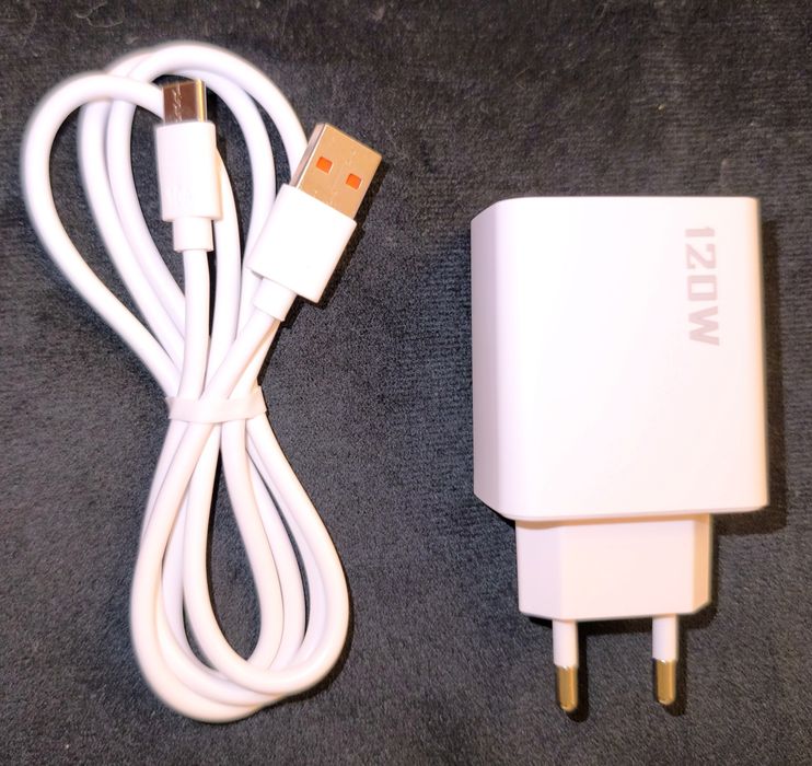 Szybka ładowarka sieciowa do telefonu 120W + kabel USB C 10A