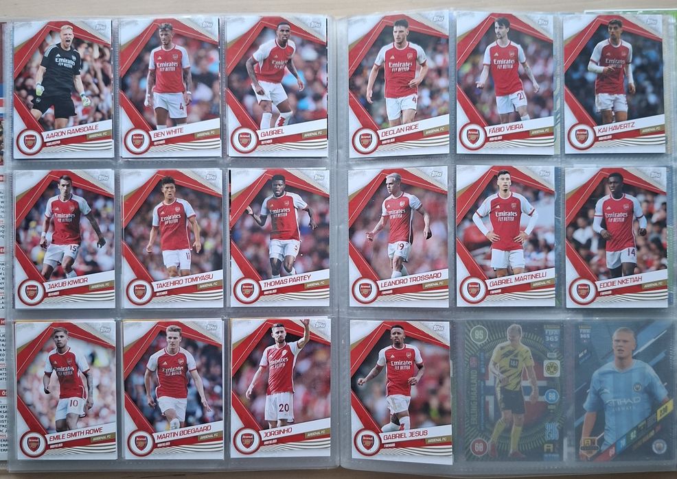 Karty piłkarskie Arsenal Londyn panini topps match attax fifa 365