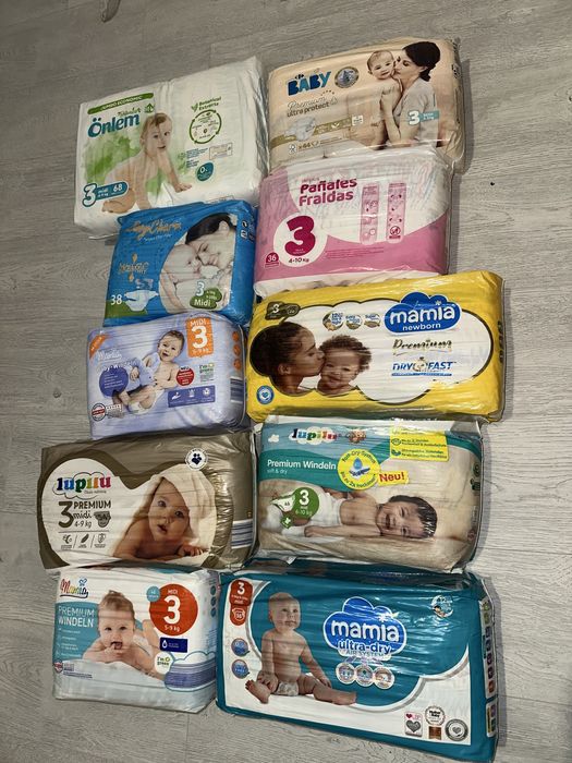 Підгузники від 1 до 3 розміру