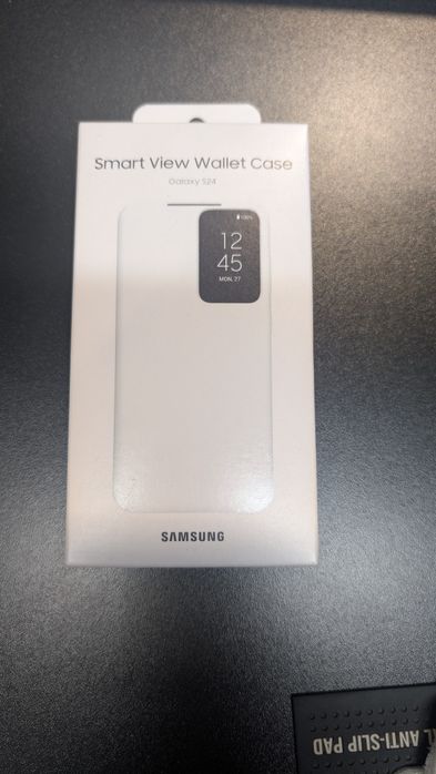 Samsung S24 Оригинальный чехол Smart view wallet case белый.