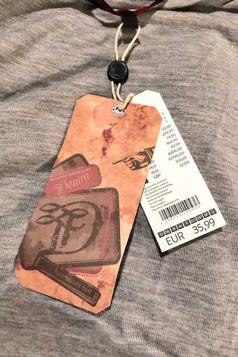 Szara bluzka z koronką i szyfonem Tom Tailor 40