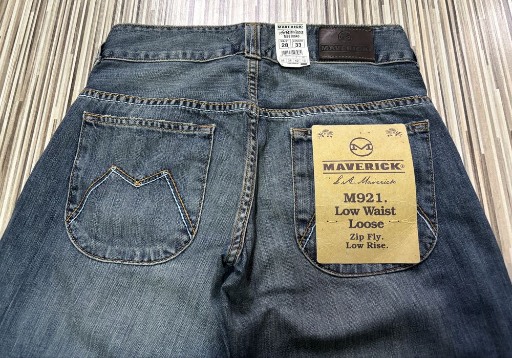 Spodnie damskie jeans 28/33 pas 71 cm Lee Maverick szwedy nowe
