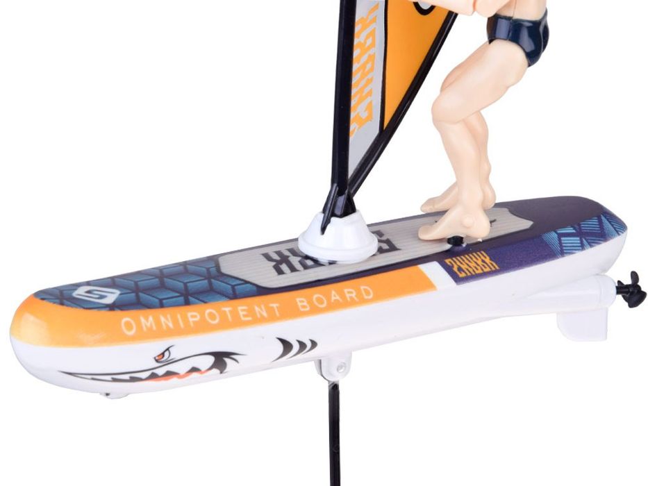 Zdalnie sterowany świecący WINDSURFER pływający na pilota