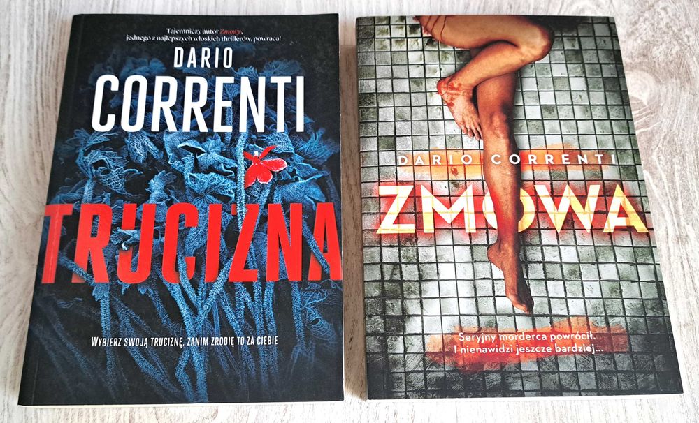 2x Dario Correnti Trucizna + Zmowa   DUŻY FORMAT    bdb