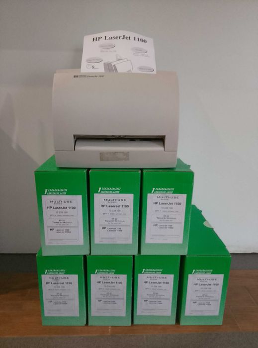 Działająca drukarka HP LaserJet 1100 + komplet 7 tonerów