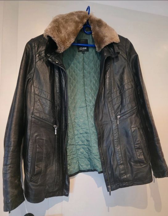 Kurtka zimowa skórzana ochnik