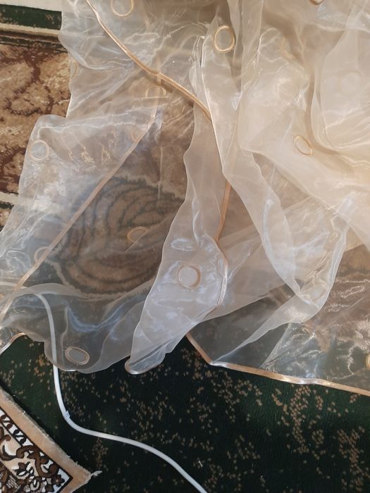 Гардина кофе с молоком( нежно светлого) оттенка