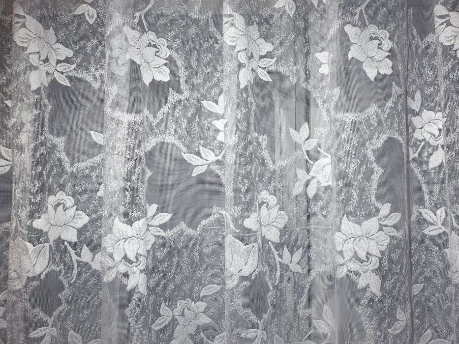 Nowa żakardowa firanka do obszycia 230x680cm