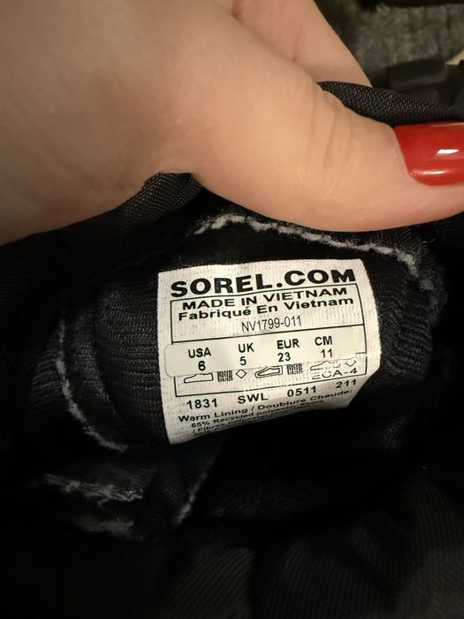 Дитячі чоботи Sorel 23 розмір