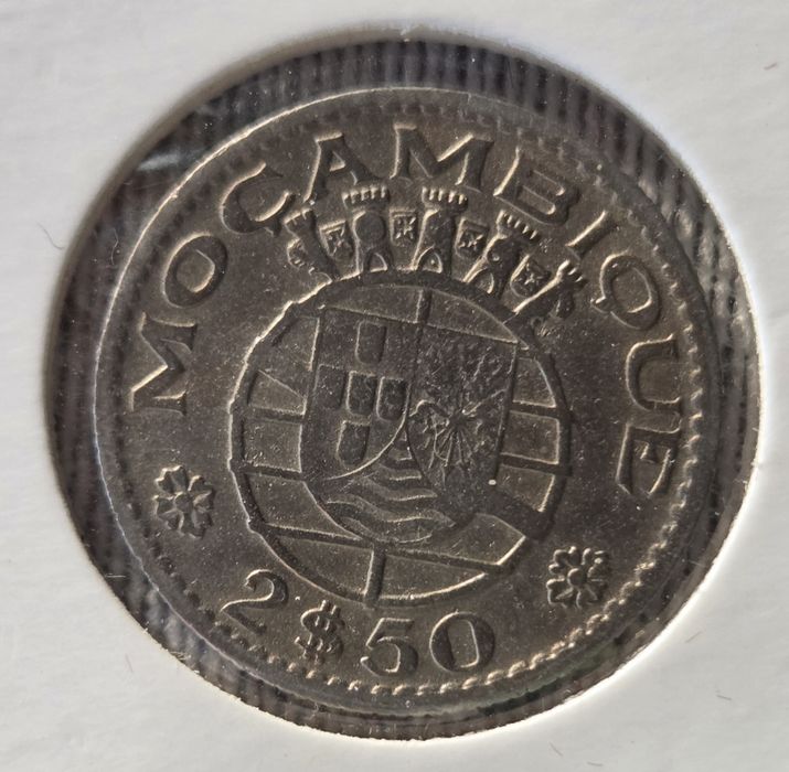 Moeda de 2.5 escudos de 1955 de Moçambique