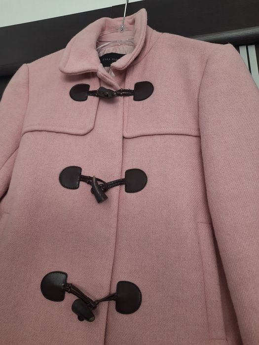 ZARA r. S/M pudrowy róż płaszczyk damski super stan