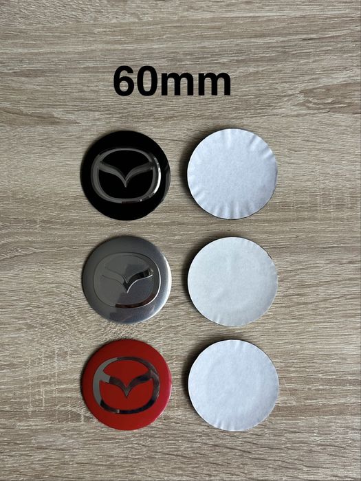 Conjunto 4 Centros Mazda 56mm 60mm 65mm 68mm 75mm