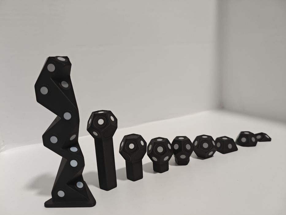 Рефлексивні маркери для 3D-сканування.