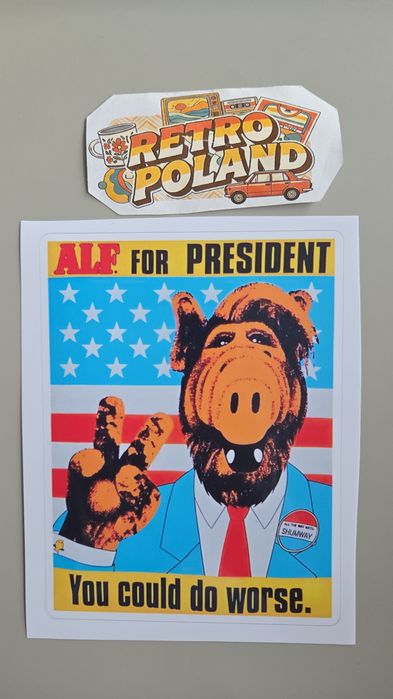 Naklejka Winylowa ALF NA prezydenta!