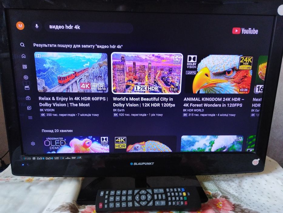 Телевізор Blaupunkt 24 діагональ, смарт ТВ +DVD