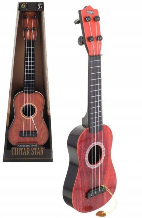 Ukulele edukacyjne dla uczniów 40cm nylonowe dwukolorowe