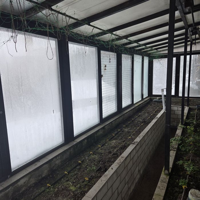 Теплиця односкатна тепла 7м×3м